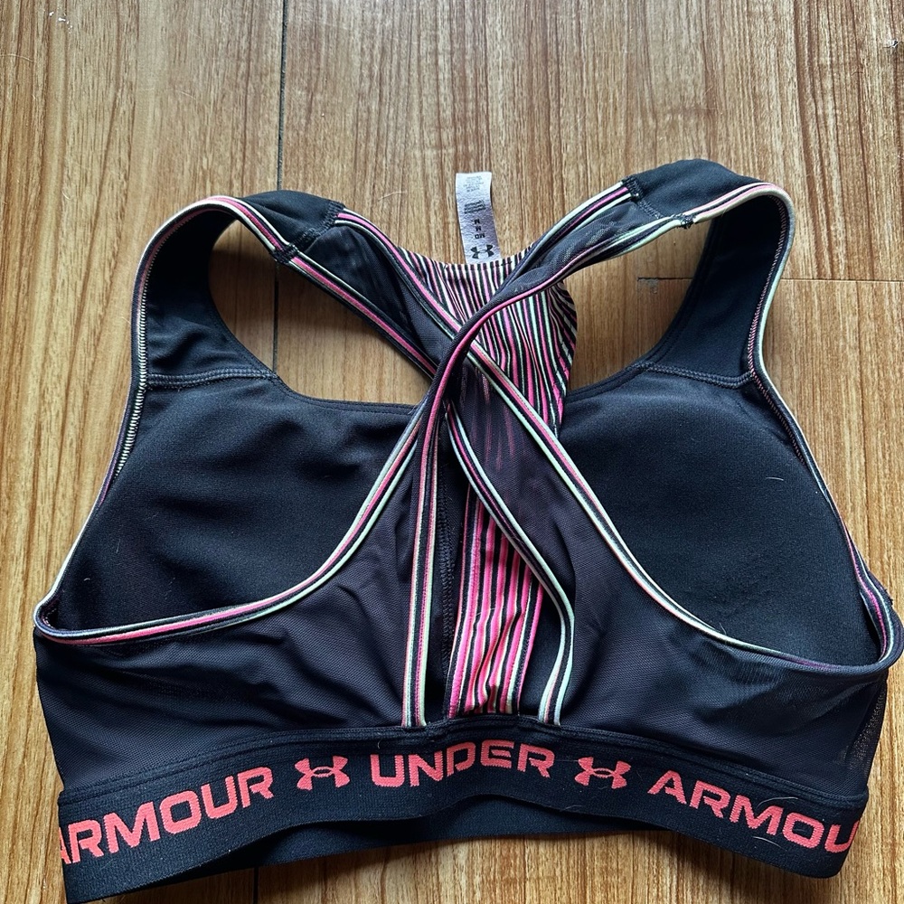 Under Armour Black and Pink Performance Athletic Shorts - Picture 4 of 9
